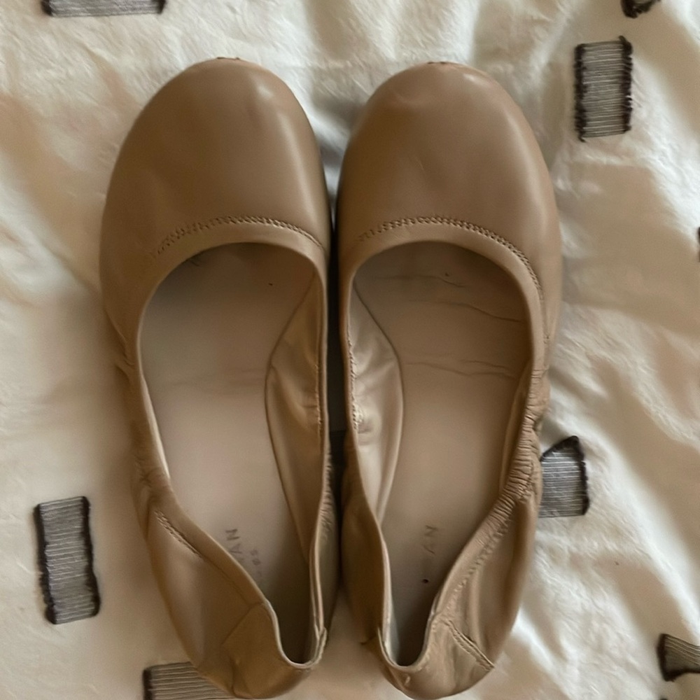 Nude Leather Cole Haan Flats